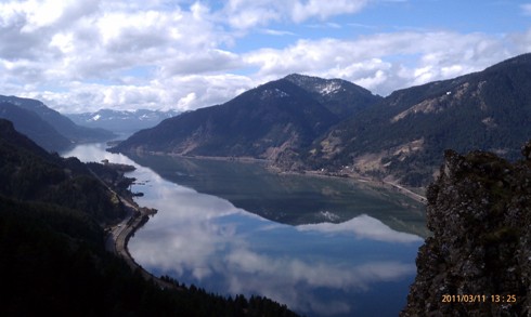 View to the West at Mitchell Point Hiking Trail